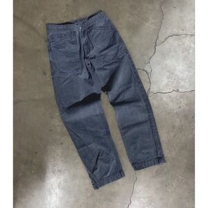 Oobe Brand 161 King St Jeans Mens 34x32 Black Japanese Fabric Straight Leg